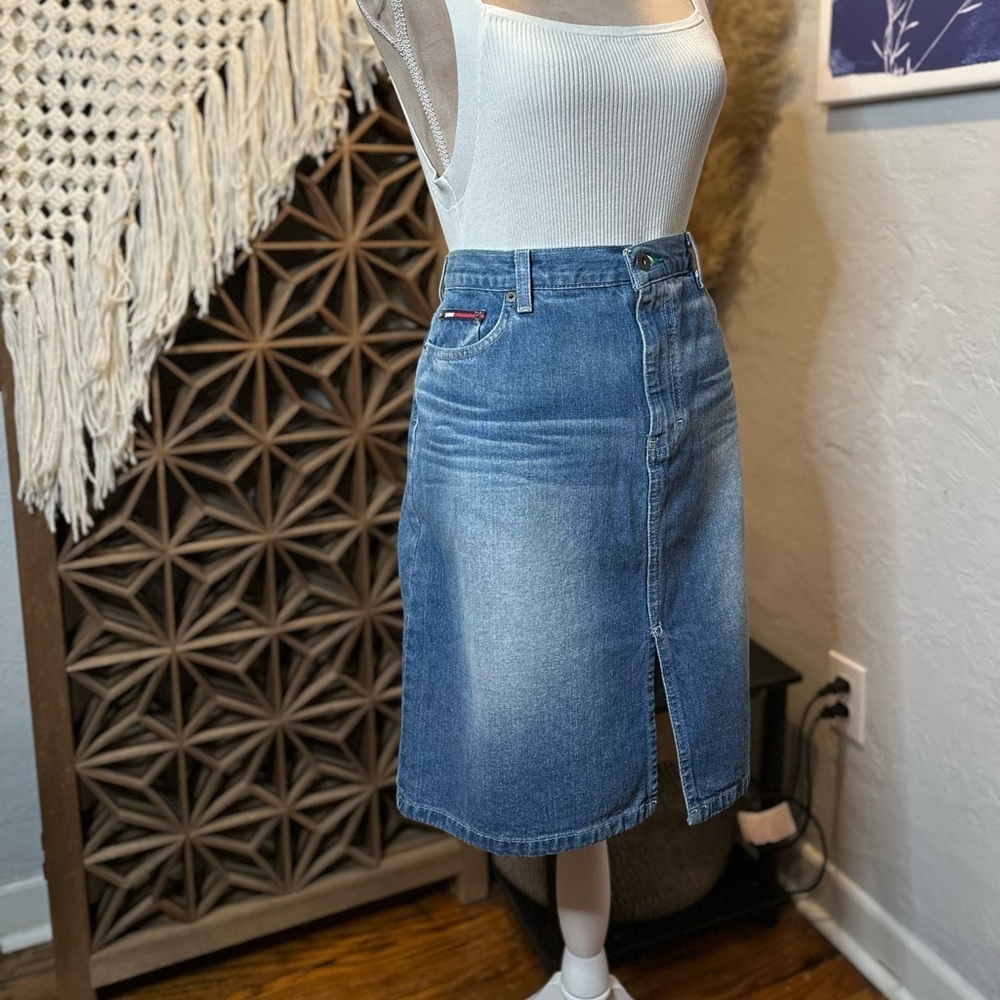 Tommy Jeans 100% Cotton Denim Skirt - Picture 4 of 14